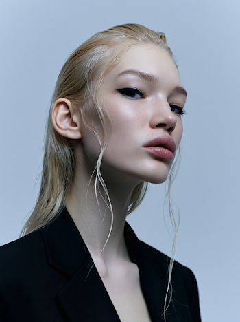 Elegant Studio Portrait of a Model