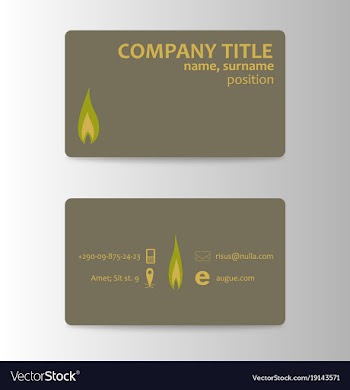 Elegant template business card vector image