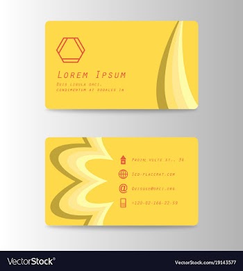 Elegant template business card vector image