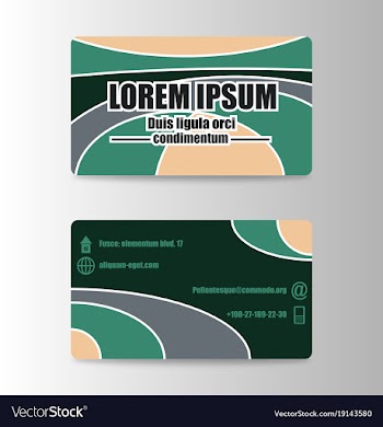 Elegant template business card vector image