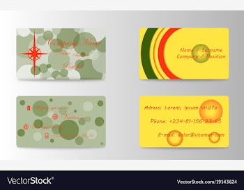 Elegant template business card vector image