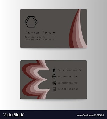 Elegant template business card vector image
