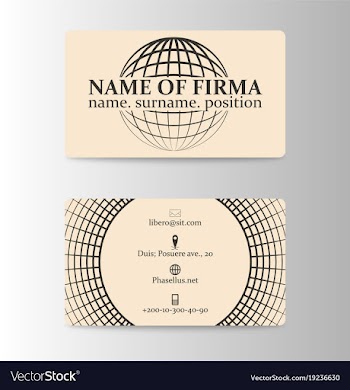 Elegant template business card vector image