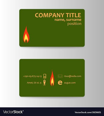 Elegant template business card vector image