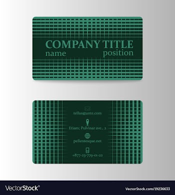 Elegant template business card vector image