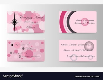Elegant template business card vector image