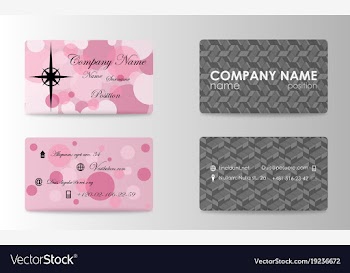 Elegant template business card vector image