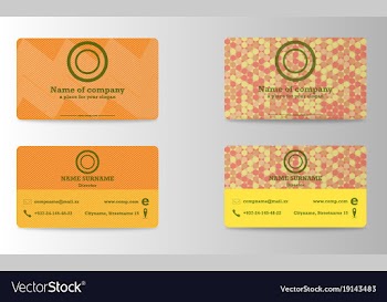 Elegant template luxury business card with modern vector image