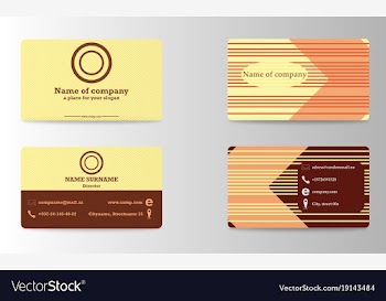 Elegant template luxury business card with modern vector image