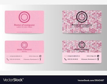 Elegant template luxury business card with modern vector image