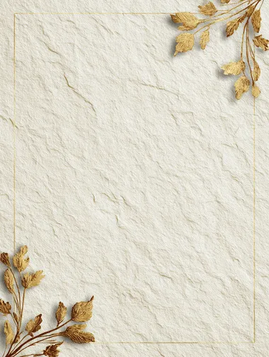 Elegant Textured Paper Background with Golden Accents