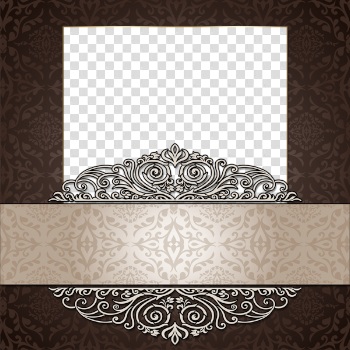 Elegant Transparent Brown PNG Photo Frame | Gallery Yopriceville ...