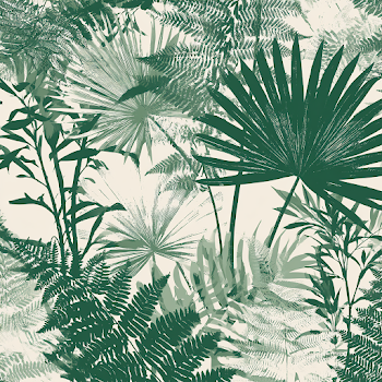 Elegant Tropical Botanical Wallpaper Pattern