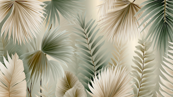 Elegant Tropical Leaf Background