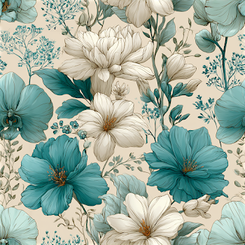 Elegant Vintage Botanical Seamless Pattern