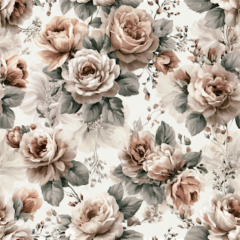 Elegant Vintage Floral Wallpaper Pattern