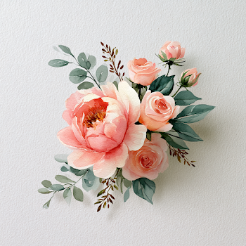 Elegant Watercolor Floral Bouquet