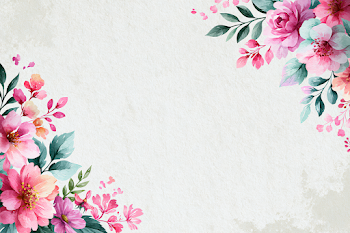 Elegant Watercolor Flower Frame