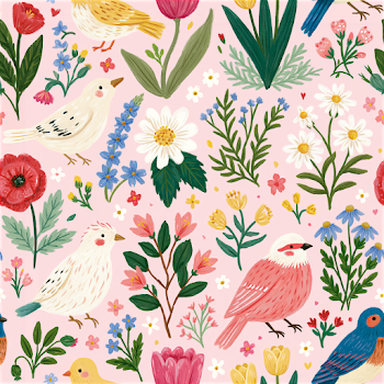 Elegant Watercolor Seamless Floral Pattern