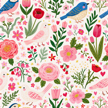 Elegant Watercolor Spring Floral Pattern
