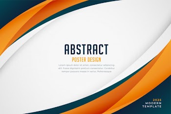 Elegant wave presentation background Free Vector