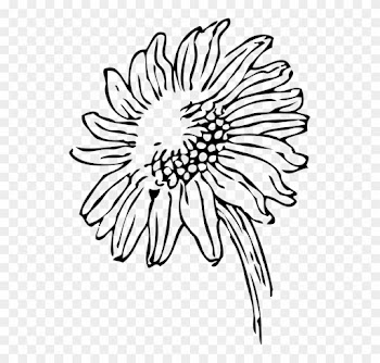 Elegant Wedding Cliparts 28, Buy Clip Art - Sunflowers Clip Art Black And White