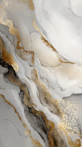 Elegant White and Golden Abstract Background