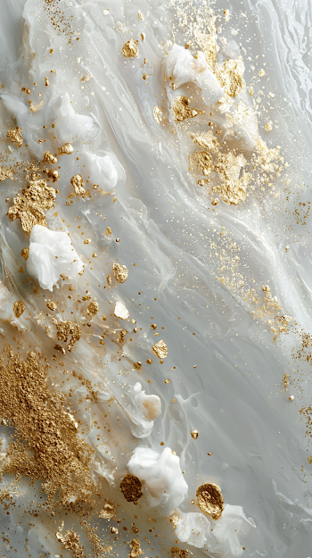 Elegant White and Golden Marble Background