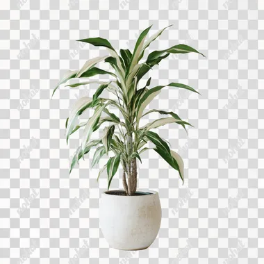 Elegant White Dracaena Lutea in Soft Natural Light