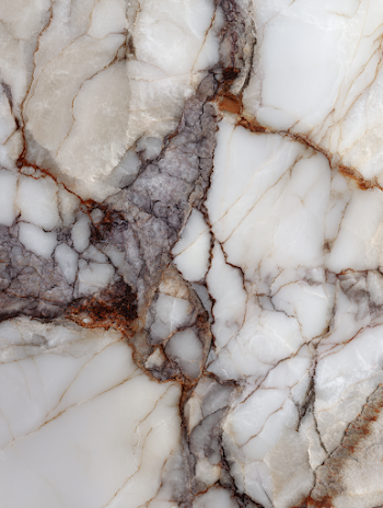 Elegant White Marble with Intricate Veins
