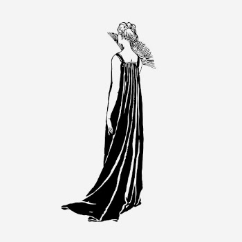 Elegant woman in long dress, | Free Photo - rawpixel