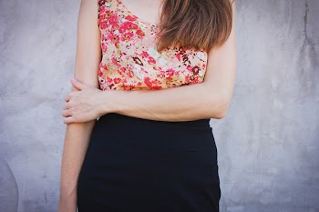 Elegant woman standing