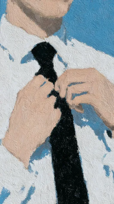 Elegantly Adjusting a Tie Elegantly Adjusting a Tie