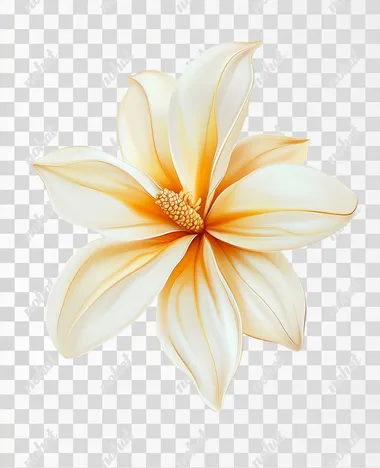 Elegantly Floating Vanilla Flower: A Photorealistic Delight Elegantly Floating Vanilla Flower: A Photorealistic Delight