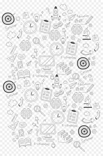 Element Clock Euclidean vector - School background elements of each collection 