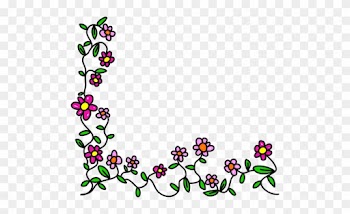 Element,flora - Cartoon Flower Border Png
