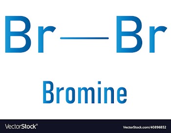 elemental bromine br2 molecule skeletal formula