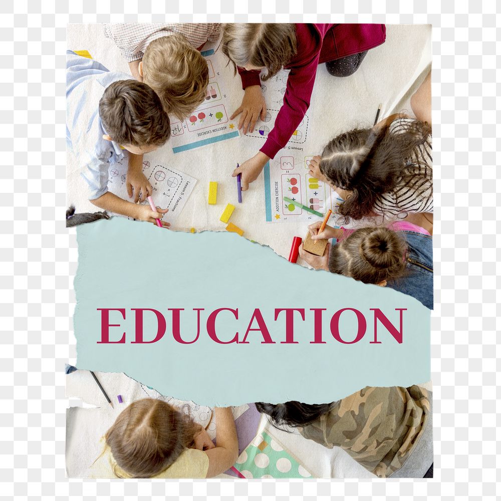 Elementary education png poster, kids | Free PNG - rawpixel