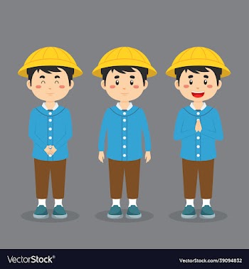 elementary school character with expression