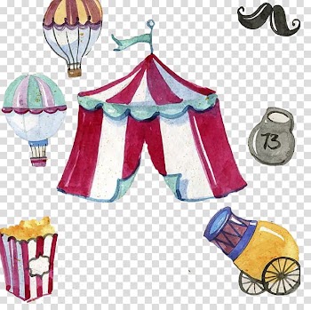 Elements, Hong Kong Circus , Watercolor Circus transparent background PNG clipart