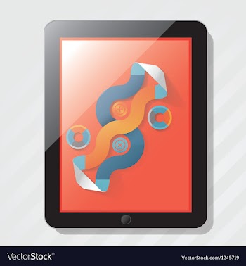 Elements info graphics ipad vector image