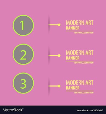 Elements of infographics in modert art style vector image