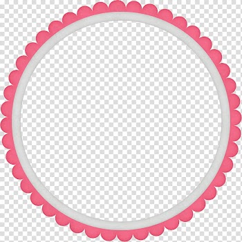 Elements , round pink and white frame transparent background PNG clipart