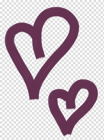 Elements , two maroon hearts art transparent background PNG clipart