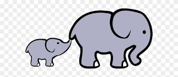 Elephant And Baby Cartoon