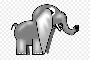 Elephant, Animal, Africa, Safari, Cartoon, Trunk - Custom Baby Elephant Shower Curtain