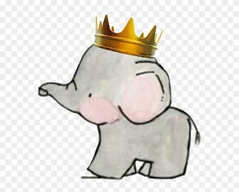 Elephant Baby Babyelephant Crown Prince - Mummy Daddy And Baby Elephant