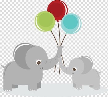 Elephant Balloon Scalable Graphics , Cute Balloon transparent background PNG clipart