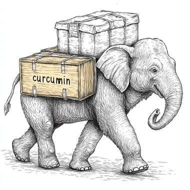 Elephant Carrying Curcumin Goods in Black and White Line Art Elephant Carrying Curcumin Goods in Black and White Line Art