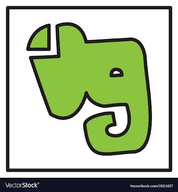 Elephant evernote logo vector image